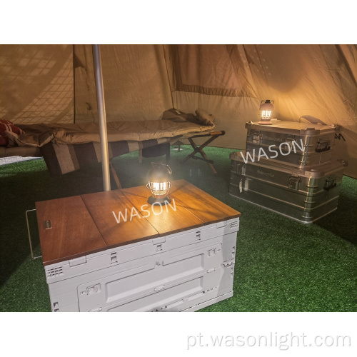 Wason Antique original recarregável portátil Luzes de acampamento penduradas Novel ao ar livre romance lanterna decorativa rústica